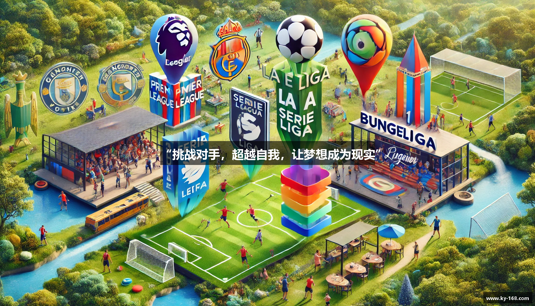 “挑战对手，超越自我，让梦想成为现实”